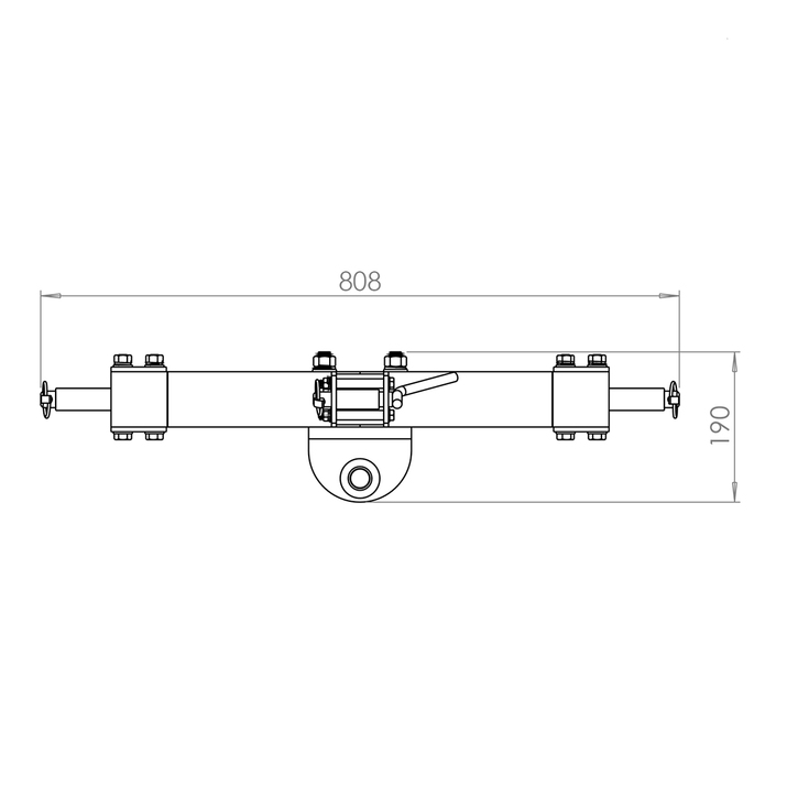 A-frame with tow bar ball, 3-point Combi, Cat 1 & 2 