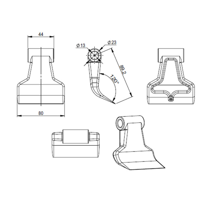 Hammer flail 80 mm/480 g