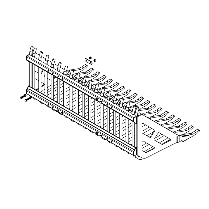 Stone sorting fork 2.0 m, bolted Trima attachment