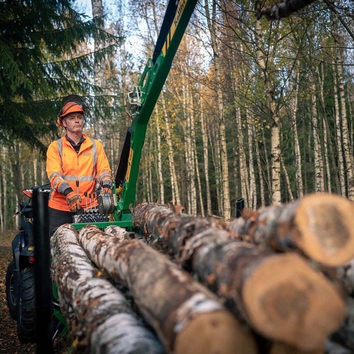 Forestry trailer ATV FT42DFR-2T