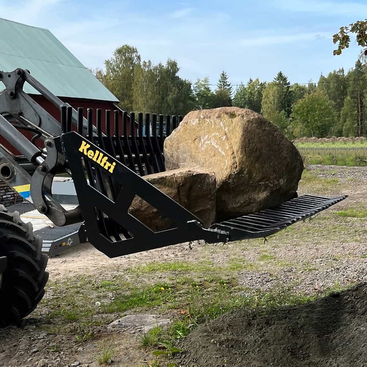 Stone sorting fork 2.0 m, bolted Trima attachment