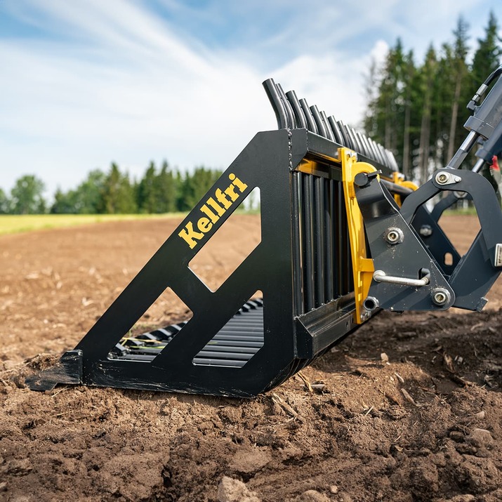 Stone sorting fork 2.0 m, bolted Trima attachment