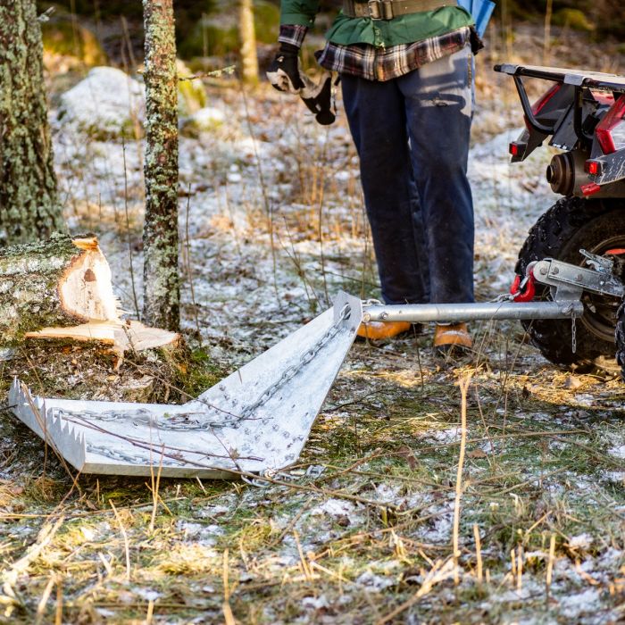 Log skidder sledge ATV