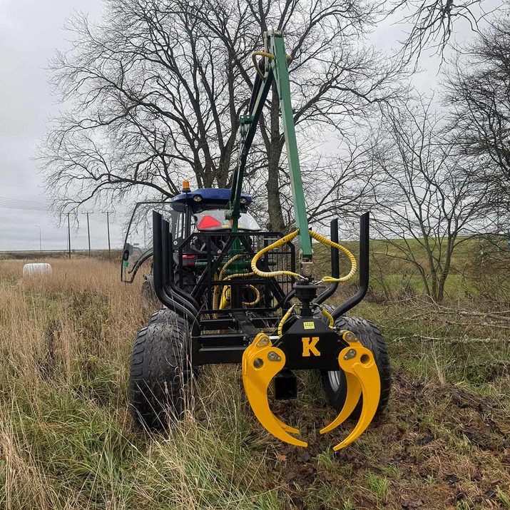 Brush grapple incl. hydraulic hose and bolts