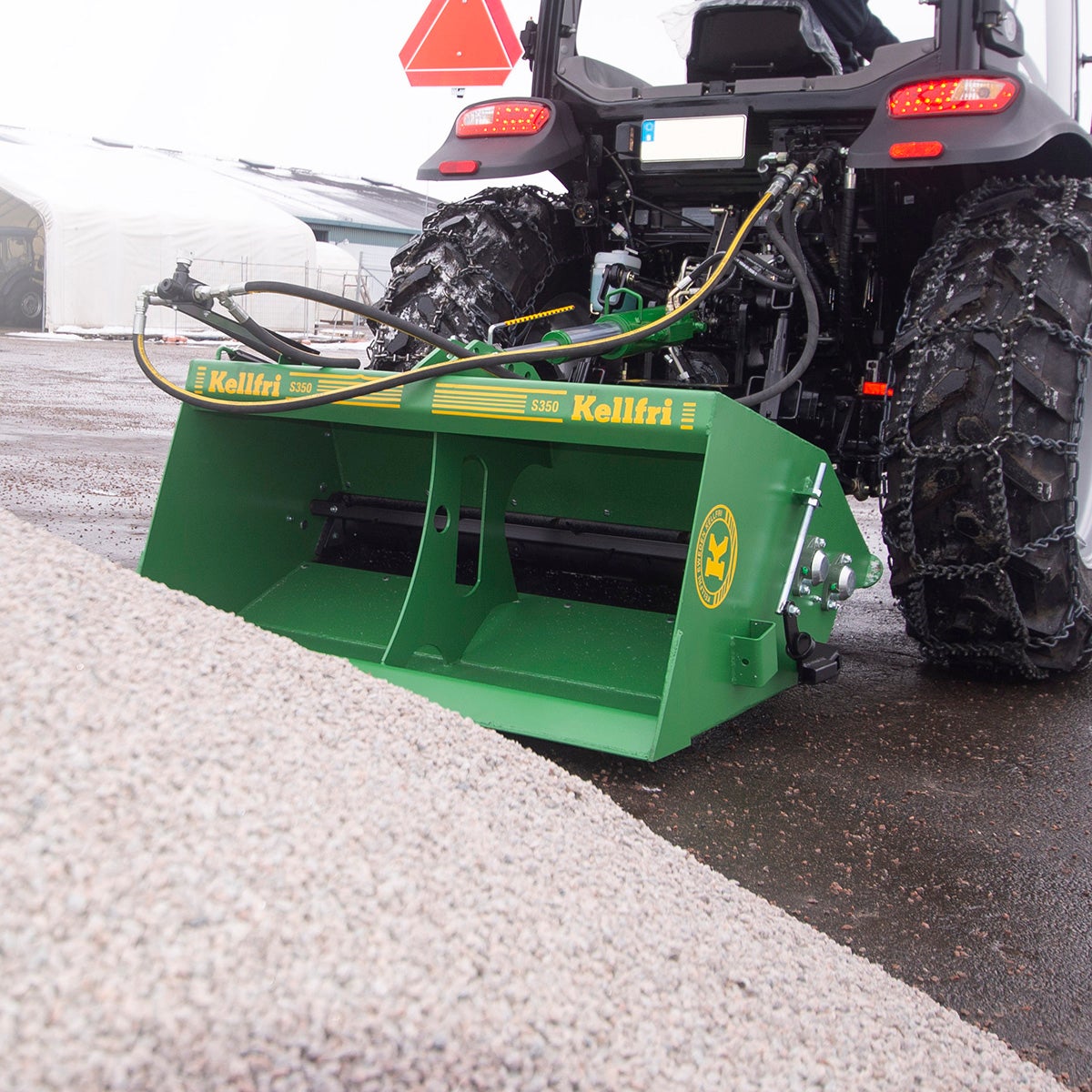 Gritter, 1.1 m incl. cylinder and hose