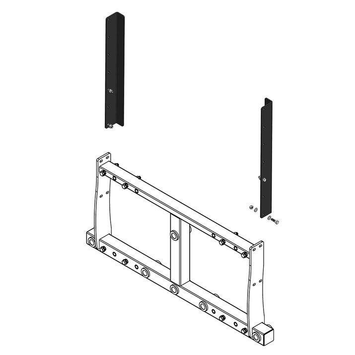Bale spike frame, extension