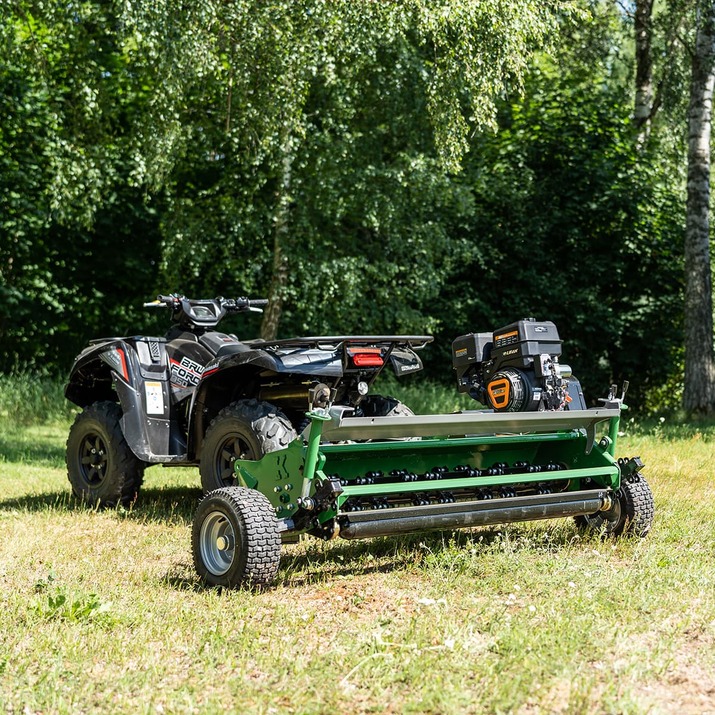 ATV flail mower, with flap and electrical start-up, 1.5 m, 15 hp