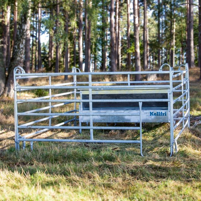 Complete Calf Creep Feeder Feed hopper including loop leg gates