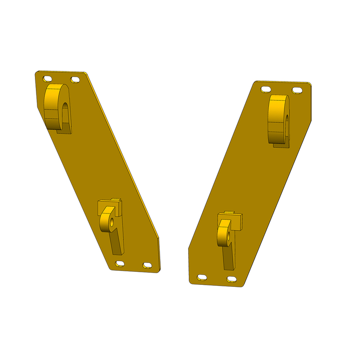 Timber grapple for frontloaders, bolted Euro attachment 