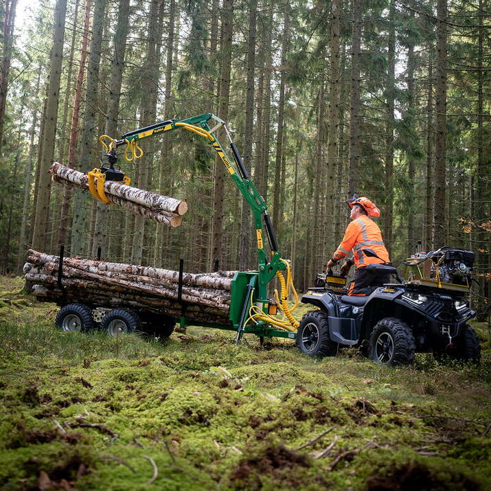 Forestry trailer ATV FT42DFR-2T