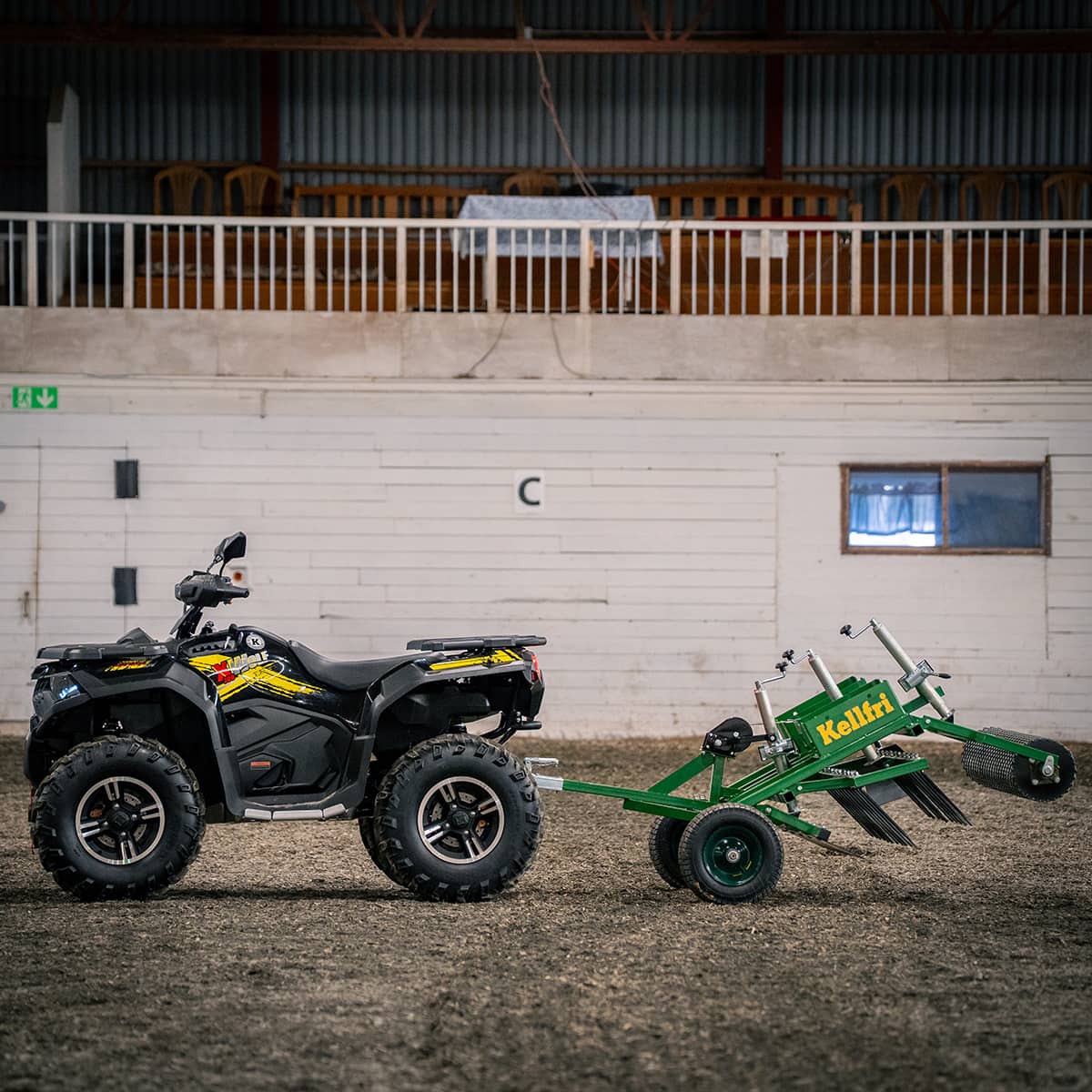 Arena harrow ATV