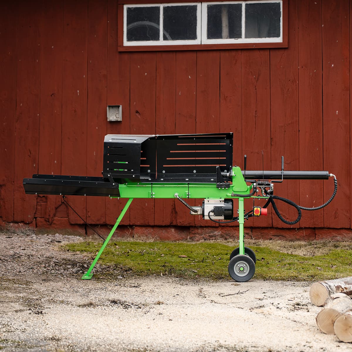 Firewood splitter, electric-powered 7 tonnes, 70 cm