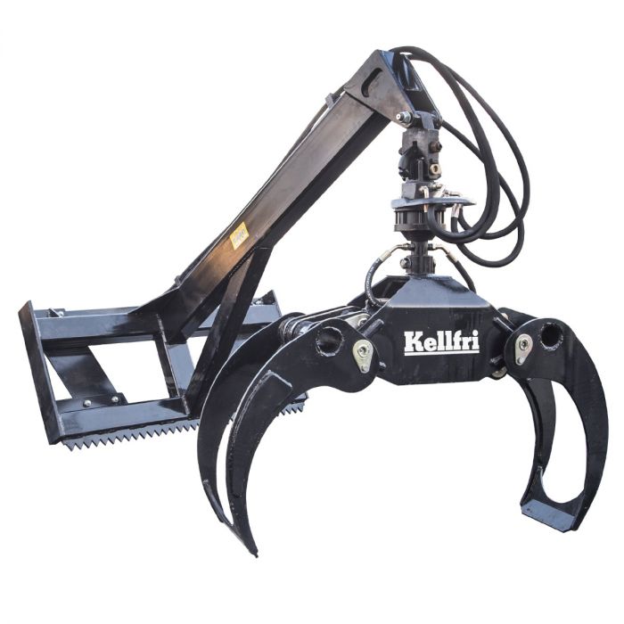 Crane arm with grapple Arm grapple for frontloader Kellfri.co.uk