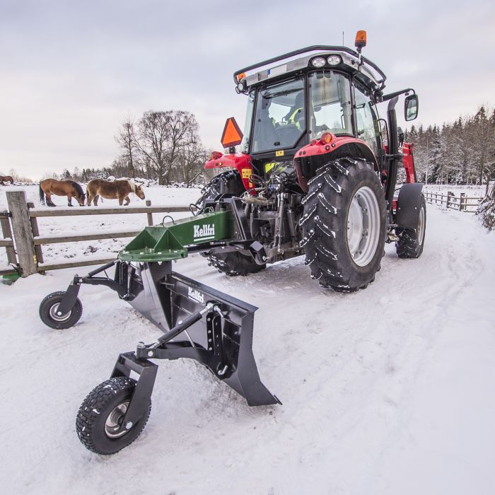 Dozer blade, 2.5 m including wheels and hydraulic cylinder