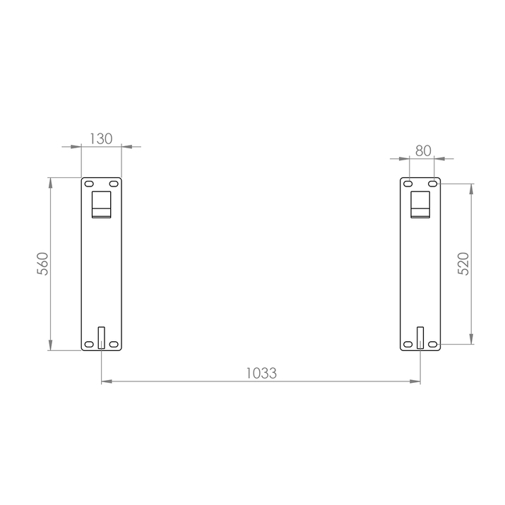 Attachment bracket fits Small BM, bolt-on