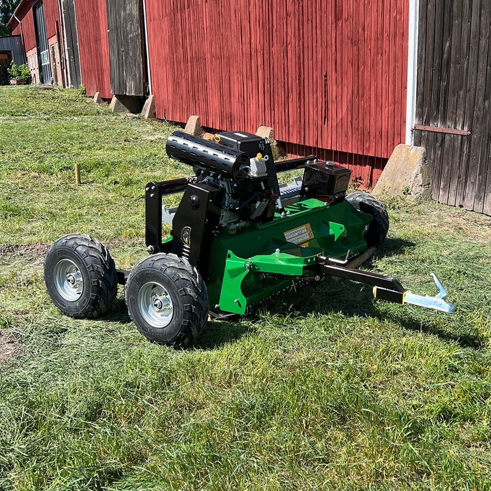 ATV flail mower XL with flap, 1,5 m, 25 hp