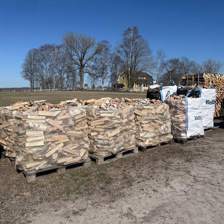 Firewood bulk bag 1500 L for stand