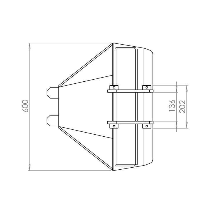 Ditch bucket for backhoe digger GAATV