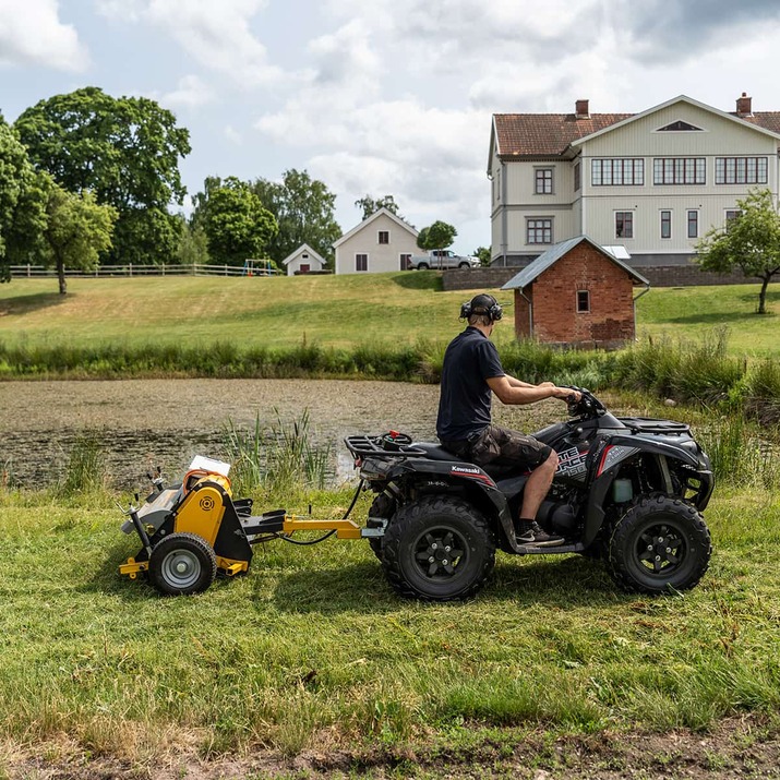 Electric ATV flail mower