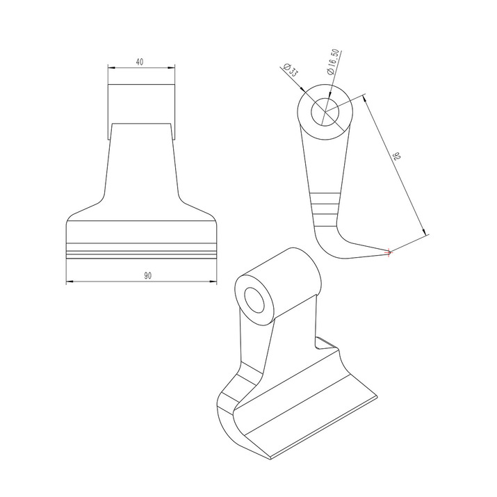 Hammer flail 90 mm/800 g