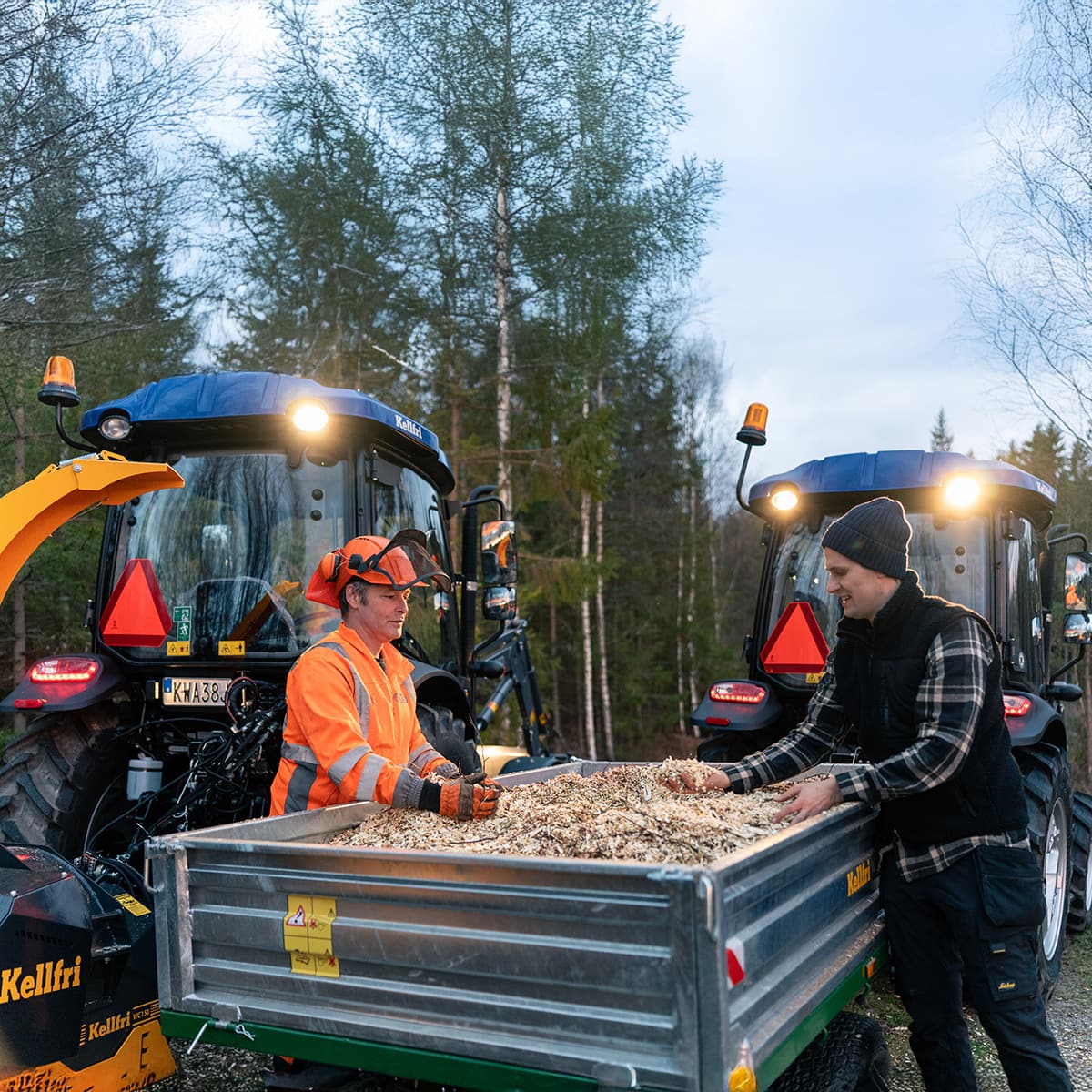 Chipper 150, with antistress hydraulic infeed