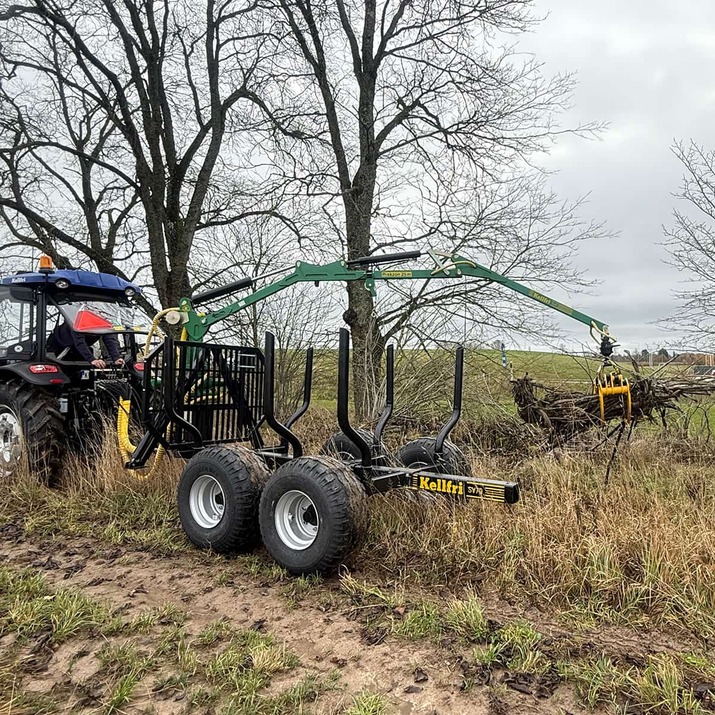Brush grapple incl. hydraulic hose and bolts